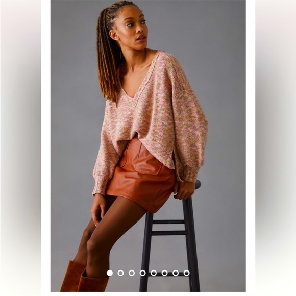 Anthropologie NWT Piloro Deep-V
Sweater Size L. - Picture 2 of 16